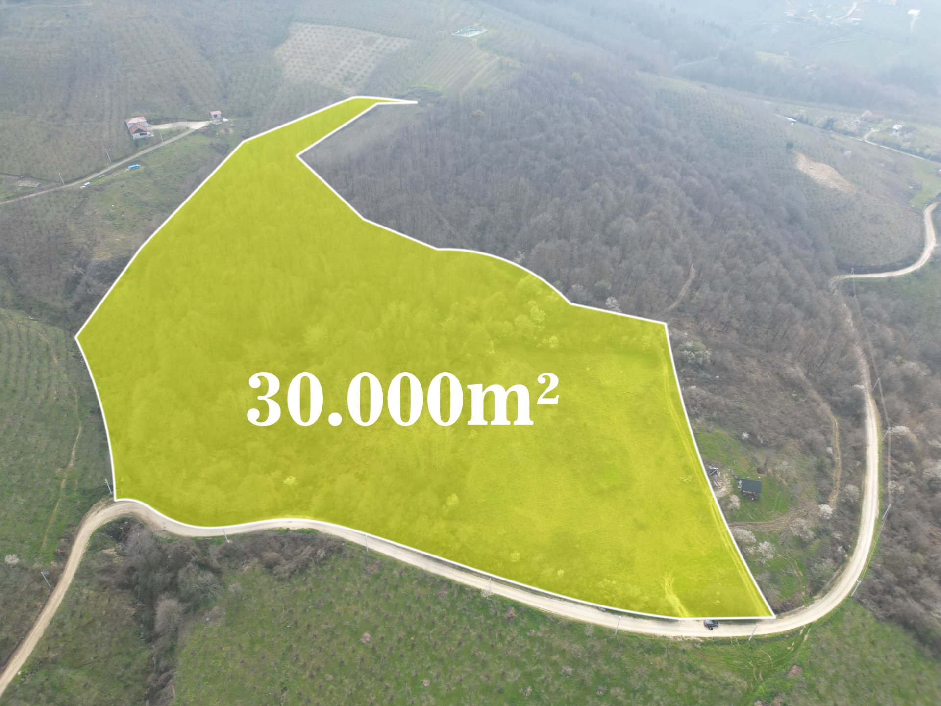 Sakarya Hendek Karaçökek Satılık Tarla 29.780 m² – Büyük Yatırımlık Arazi